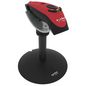 Socket DuraScan D720, Linear Barcode Plus QR Code Reader, Red & Charging Stand