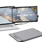 Mobile Pixels Duex Max Portable Monitor 14.1" (Grey) FHD, 1080P IPS Ultra Slim Laptop Screen Extender