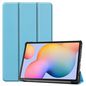 CoreParts Samsung Galaxy Tab S6 Lite 2020-2022 Tri-fold caster hard <br>shell cover with auto wake function - Sky Blue