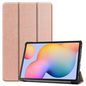 CoreParts Samsung Galaxy Tab S6 Lite 2020-2022 Tri-fold caster hard <br>shell cover with auto wake function - Rose Gold