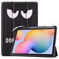 CoreParts Samsung Galaxy Tab S6 Lite 2020-2022 Tri-fold caster TPU cover built-in S pen holder with auto wake function - Don´t Touch Me Style