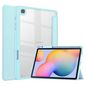 CoreParts Samsung Galaxy Tab S6 Lite 2020-2022 Tri-fold Transparent TPU cover built-in S pen holder with auto wake function - Sky Cloud Blue