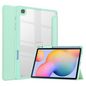 CoreParts Samsung Galaxy Tab S6 Lite 2020-2022 Tri-fold Transparent TPU cover built-in S pen holder with auto wake function - Mint Green