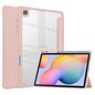 CoreParts Samsung Galaxy Tab S6 Lite 2020-2022 Tri-fold Transparent TPU cover built-in S pen holder with auto wake function - Rose Gold