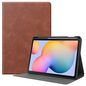 CoreParts Samsung Galaxy Tab S6 Lite 2020-2022 Cowhide Pattern Cover with Front Support Bracket Built-in S pen Holder with Auto Wake Function - Brown