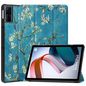 CoreParts Cover for Xiaomi Redmi Pad 10.61 2022. Tri-fold Caster Hard Shell Cover with Auto Wake Function - Blossom Style