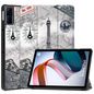 CoreParts Cover for Xiaomi Redmi Pad 10.61 2022. Tri-fold Caster Hard Shell Cover with Auto Wake Function - Eiffel Tower Style