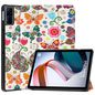CoreParts Cover for Xiaomi Redmi Pad 10.61 2022. Tri-fold Caster Hard Shell Cover with Auto Wake Function - Butterflies Style
