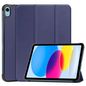 CoreParts For Apple iPad 10th Gen 10.9-inch (2022) Tri-fold Caster Hard Shell Cover with Auto Wake Function - Blue