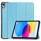 CoreParts For Apple iPad 10th Gen 10.9-inch (2022) Tri-fold Caster Hard Shell Cover with Auto Wake Function - Sky Blue