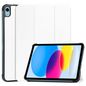 CoreParts For Apple iPad 10th Gen 10.9-inch (2022) Tri-fold Caster Hard Shell Cover with Auto Wake Function - White
