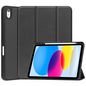 CoreParts For Apple iPad 10th Gen 10.9-inch (2022) Tri-fold Caster TPU Cover Built-in S Pen Holder with Auto Wake Function - Black