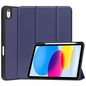 CoreParts For Apple iPad 10th Gen 10.9-inch (2022) Tri-fold Caster TPU Cover Built-in S Pen Holder with Auto Wake Function - Blue