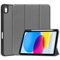CoreParts For Apple iPad 10th Gen 10.9-inch (2022) Tri-fold Caster TPU Cover Built-in S Pen Holder with Auto Wake Function - Gray