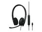 EPOS ADAPT 100 Series<br>headset <br>on-ear <br>wired <br>USB-C black<br> Certified for Microsoft Teams <br>Optimised for UC