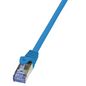 LogiLink 0.5m Cat.6A 10G S/FTP networking cable Blue Cat6a S/FTP (S-STP)