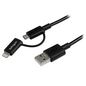 StarTech.com LIGHTNING OR MICRO USB TO USB CABLE FOR IPHONE IPOD IPAD