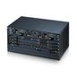 Zyxel IES5206M, 5U 6-SLOT chassis MSAN with one AC power module(100-240V AC input)& one DC power module (48V DC input), fan module and alarm/timing module