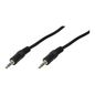 LogiLink 3.5mm - 3.5mm, 1m audio cable Black