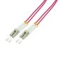 LogiLink 5m, LC - LC fibre optic cable OM4 Violet