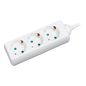 LogiLink LPS205 power extension 1.4 m 3 AC outlet(s) White