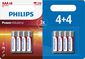 Philips Power Alkaline AAA 4+4-blister PROMO
