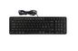 Contour Balance Keyboard BK - Wired Keyboard - designed for RollerMouse and SliderMouse – PC & Mac compatible – Black – Compact – Ergonomic – Pan Nordic