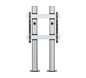 B-Tech MODE-AL - Premium Bolt Down Single Screen Twin Column UC Stand - (VESA 900 x 800) - 2m