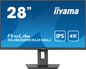 iiyama 28", IPS LED, 4K, 3840 x 2160, 60Hz, 300 cd/m², 3ms, HDMI x1, DisplayPort x1, USB x4, 39.5W