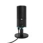 JBL Quantum Stream - USB Corded dual condenser mic with reversible stand, tap mute control, RGB ring and monitoring mode, Black