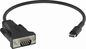 Vision Serial Cable Black Rs-232 Usb-C
