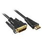 Sharkoon Video Cable Adapter 3 M Hdmi Dvi-D Black