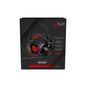 MediaRange Headphones/Headset Wired Head-Band Gaming Usb Type-A Black, Red