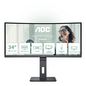 AOC Computer Monitor 86.4 Cm (34") 3440 X 1440 Pixels Ultrawide Quad Hd Led Black