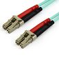 StarTech.com 15M (50Ft) Lc/Upc To Lc/Upc Om3 Multimode Fiber Optic Cable, Full Duplex 50/125µm Zipcord Fiber, 100G Networks, Lommf/Vcsel, <0.3Db Low Insertion Loss, Lszh Fiber Patch Cord