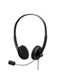 Port Designs Headphones/Headset Wired Head-Band Office/Call Center Usb Type-A Black