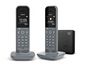 Gigaset Cl390A Duo Analog/Dect Telephone Grey