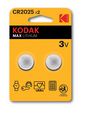 Kodak Cr2025 Single-Use Battery Lithium