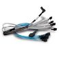 Broadcom Serial Attached Scsi (Sas) Cable 1 M Black, Blue, Silver