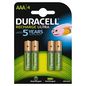 Duracell Staycharged Aaa (4Pcs) Rechargeable Battery Nickel-Metal Hydride (Nimh)