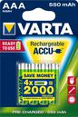 Varta Ready2Use Hr03 4Pcs Rechargeable Battery Aaa Nickel-Metal Hydride (Nimh)