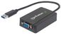 Manhattan Usb-A To Svga Converter Cable, 26Cm, Male To Female, 5 Gbps (Usb 3.2 Gen1 Aka Usb 3.0), 2048X1152 @ 32-Bit Colour, Bus Powered, Superspeed Usb, Black, Three Year Warranty, Blister