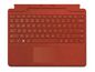Microsoft Surface Pro Signature Keyboard Red Microsoft Cover Port Qwerty Nordic