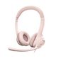 Logitech H390 Headset Wired Head-Band Office/Call Center Usb Type-A Pink