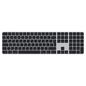 Apple Magic Keyboard Usb + Bluetooth Qwerty Arabic Silver, Black