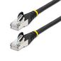 StarTech.com 10M Cat6A Ethernet Cable - Black - Low Smoke Zero Halogen (Lszh) - 10Gbe 500Mhz 100W Poe++ Snagless Rj-45 W/Strain Reliefs S/Ftp Network Patch Cord