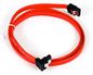 Sharkoon Sata 2 Cable With Latch, 50 Cm, Angled Sata Cable 0.5 M Red