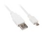 Sharkoon Usb Cable 0.5 M Usb 2.0 Usb A Micro-Usb B White