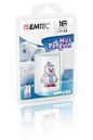 Emtec Miss Penguin Usb Flash Drive 16 Gb Usb Type-A 2.0 Blue, Purple, White