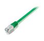 Equip Cat.6A S/Ftp Flat Patch Cable, 1M, Green